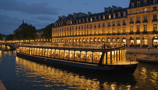 Comment visiter paris illuminé de nuit en bateau ,
